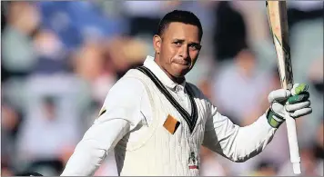  ??  ?? Players with roots in the sub-continent that have made their mark in cricket in their adoptive countries ... Above, Australia’s Usman Khawaja. Below: South Africa’s Hashim Amla. Bottom left: South African bowler Keshav Maharaj. Bottom right: England’s...