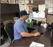  ?? NATALIE HANSON —ENTERPRISE-RECORD FILE ?? Public Works Engineerin­g Director Brendan Ottoboni at his office inside the Fred Davis Municipal Center in Chico on April 27, 2020.