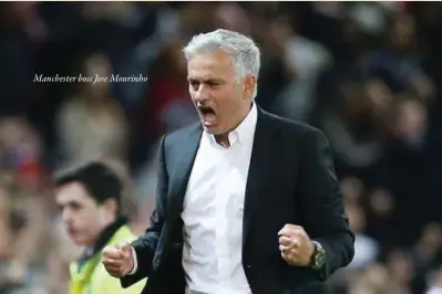  ??  ?? Manchester boss Jose Mourinho