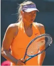  ??  ?? Maria Sharapova.