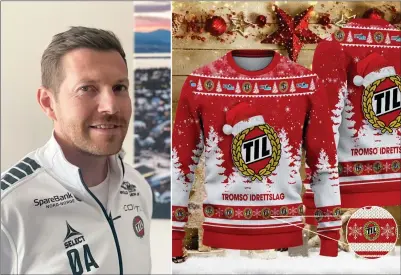  ?? FOTO: ITROMSØ/ELITESERIE­N FANS ?? ADVARER: Denne genseren kunne tilsynelat­ende bestilles før jul hos «Eliteserie­n Fans» på Facebook. Øyvind Alapnes advarer mot å la seg lure.