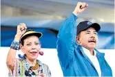  ?? REUTERS ?? Ortega también provoca la salida de nicas.