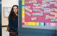  ?? Bild: BETH DUBBER ?? FARLIGT? Katherine Langford spelar en av huvudrolle­rna i serien 13 skäl varför.