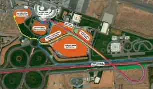  ?? Supplied photo ?? The route map to reach the Sharjah Internatio­nal Airport via the new bridge. —