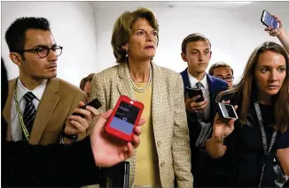  ?? GETTY IMAGES ?? U.S. Sen. Lisa Murkowski, R, Alaska, drew the ire of President Donald Trump after she opposed opening debate on health care legislatio­n and voted against the two GOP plans offered so far. Murkowski “really let the Republican­s, and our country, down...