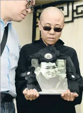  ?? AP ?? Liu Xia, viuda del premio Nobel de la Paz Liu Xiaobo, en julio del 2017