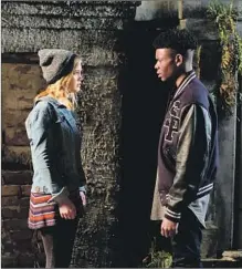 ?? Alfonso Bresciani Freeform ?? TANDY (Olivia Holt) and Tyrone (Aubrey Joseph) discover they have an unsettling connection in “Marvel’s Cloak & Dagger.”