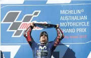  ??  ?? Maverick Vinales ended Yamaha’s long winless streak.