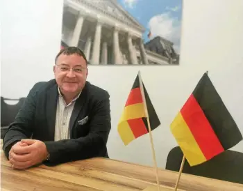  ?? JENSEN ZLOTOWICZ ?? OB-Kandidat Stephan Müller (AfD) tritt dieses Jahr zu Wahl an.