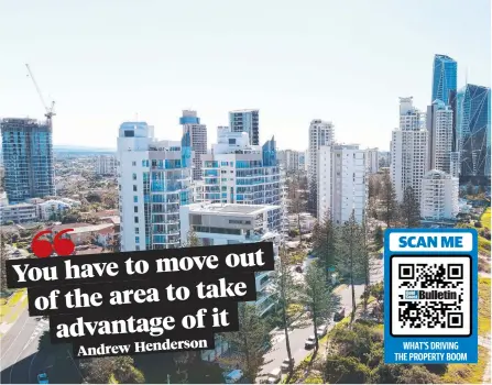  ?? Picture: Brendan Radke ?? First-home buyers can likely still pick up a one or two bedroom unit in Surfers Paradise.