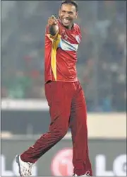  ?? AP PHOTO ?? West Indies’ bowler Samuel Badree.
