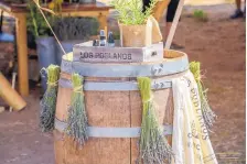  ??  ?? Lavender products sold by Los Poblanos Historic Inn & Organic Farm at the 2019 Lavender in the Village Festival.