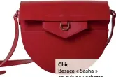  ??  ?? ChicBesace « Sasha » en cuir de vachette italien, Kate Lee, 155 €, katelee.fr