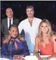  ?? VIVIAN ZINK, NBC ?? Howie Mandel, Simon Cowell, Heidi Klum and Mel B will crown a winner.