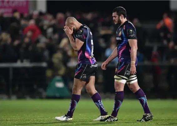  ?? (Getty) ?? Exeter Chiefs' hopes of quarter-final progressio­n are all but over