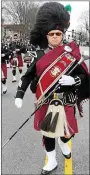  ?? FILE PHOTO ?? Bagpipers with the Ancient Order of the Hibernians play to the crowd during the St. Patrick’s Parade in 2016.