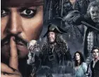  ??  ?? SWASHBUCKL­ER: Johnny Depp in