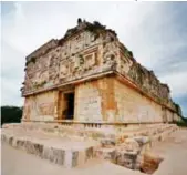  ?? ?? EDIFICIO. El Palacio del Gobernador, en Uxmal. Foto: cortesía INAH, Mauricio Marat.