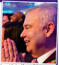  ??  ?? Amused: Husband Eamonn Holmes