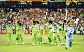  ??  ?? Pakistani cricket team of 1992, which won the nation its first cricket World Cup.