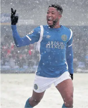  ?? David Tolliday ?? Scott Wilson celebrates his hat-trick