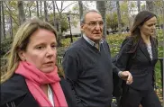  ?? AP ?? Vincent Asaro leaves federal court after he was acquitted of charges he helped plan a legendary 1978 Lufthansa heist retold in the hit film “Goodfellas.” Asaro,now 82, was sentenced to eight years in prison for an unrelated road rage arson case.