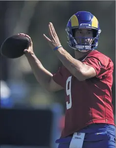  ?? KELVIN KUO — THE ASSOCIATED PRESS ?? A long-term loss of quarterbac­k Matthew Stafford likely would be devastatin­g to the Rams, who have already lost top running back Cam Akers to an Achilles tear.