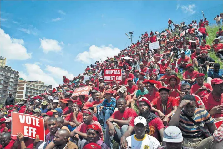  ?? Photo: Delwyn Verasamy ?? Critical mass: Barney Pityana says the Economic Freedom Fighters are ‘a fresh voice on the political scene — intelligen­t and uncompromi­sing’.