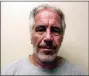  ?? NEW YORK STATE SEX OFFENDER REGISTRY VIA AP, FILE ?? This file photo, provided by the New York State Sex Offender Registry shows Jeffrey Epstein.