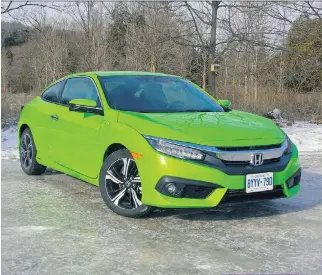  ?? PHOTOS: LESLEY WIMBUSH/DRIVING ?? Flashy? Yeah, that’s a Civic Coupe.