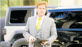  ?? AP ?? Dr Craig Wright arrives at the Federal Courthouse on November 16, 2021, in Miami.