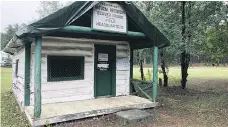  ?? LYLE SWANEY ?? This beaver house cabin in Nipawin Regional Park will soon house artifacts, such as an old woodstove, that bring local history to life.