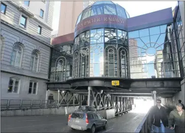  ?? Stuart Gradon/calgary Herald ?? CP’s downtown footprint includes the Canadian Pacific Railway cupola above 1st Street S.W.