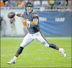  ?? GETTY IMAGES ?? Rookie Mitchell Trubisky won’t start the season as the Bears’ starting quarterbac­k, but it might be only a matter of time before he takes over for starter Mike Glennon.