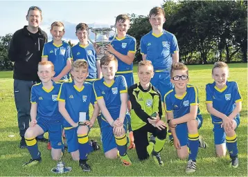  ??  ?? St Andrew’s PS beat St Joseph’s PS 2-1 in the final of the Fairtrade Football Rock Cup.