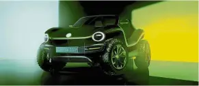  ?? — AP ?? Coming soon: The new Volkswagen Buggy electric car will be presented at the Geneva Internatio­nal Motor Show.