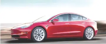  ??  ?? The Tesla Performanc­e Model 3 will cost as much as a BMW M3. — Tesla photo