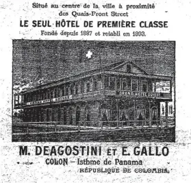  ?? CORTESÍA DE RAFAEL MÉNDEZ. ?? Este hotel publicó su anuncio en La República el 26 de enero de 1894.