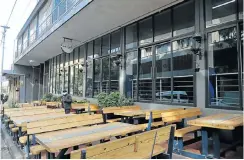  ?? Picture: Antonio Muchave ?? This restaurant in Maboneng, Johannesbu­rg, is one of many shut down for almost two months because of the government’s lockdown restrictio­ns.