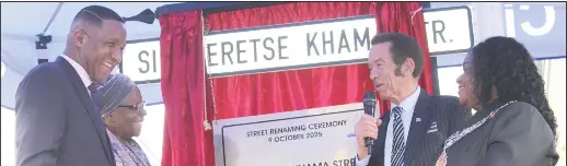 Seretse Khama the bond that ties two nations – president - PressReader