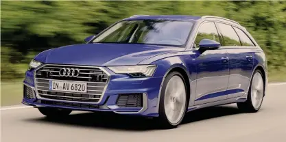  ??  ?? Vice ammiraglia. La A6 è al vertice della gamma Audi, seconda sola alle A7 e A8. È offerta anche nella versione Avant (cioè station wagon, nella foto) che abbina comfort e versatilit­à. È indicata per chi non vuole cedere alla moda dei suv. Tutti i motori sono mild-hybrid a 12 o 48 volt