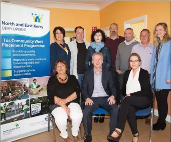  ??  ?? Attending and talking at the N.E.W.K Developmen­t Talk on Health in conjunctio­n with Men’s Health Week at Ballyheigu­e Community Centre on Tuesday morning Front l-r: Tina Moriarty,Eamon O’Reilly and patricia Dowling. Back l-r: Diana McCarthy,Pat...