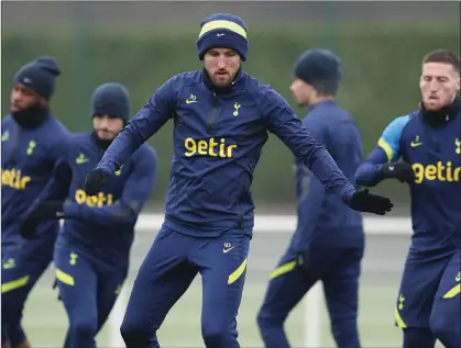  ?? ?? Tottenham Hotspur striker Harry Kane is put through his paces in training ahead of the semi-final