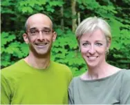  ?? FRANZISKA HEINZE ?? Jay Sinha and Chantal Plamondon, the authors of Life Without Plastic, began selling plastic-free products in 2005, shortly after becoming parents.