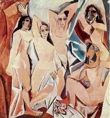  ?? Reprodução ?? ‘Les Demoiselle­s d’Avignon’, quadro de 1907 de Picasso