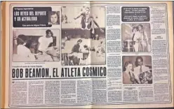  ??  ?? PÁGINAS. Arriba, el reportaje de 1976, abajo de 1980.