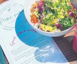  ??  ?? Mermaid Beach’s Poké Poké serves Polynesian-inspired cuisine.