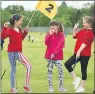  ??  ?? TEEING UP FUN: Pupils from Miltonbank Primary, Glasgow, pupils took part in a golf event.