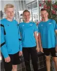  ?? Foto: flok ?? Benjamin Bähr, Amelie Frei und Chris toph Pfleger vertraten den TSV Mindel heim in Nürnberg.