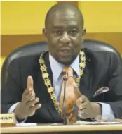  ??  ?? Mandeville Mayor Donovan Mitchell